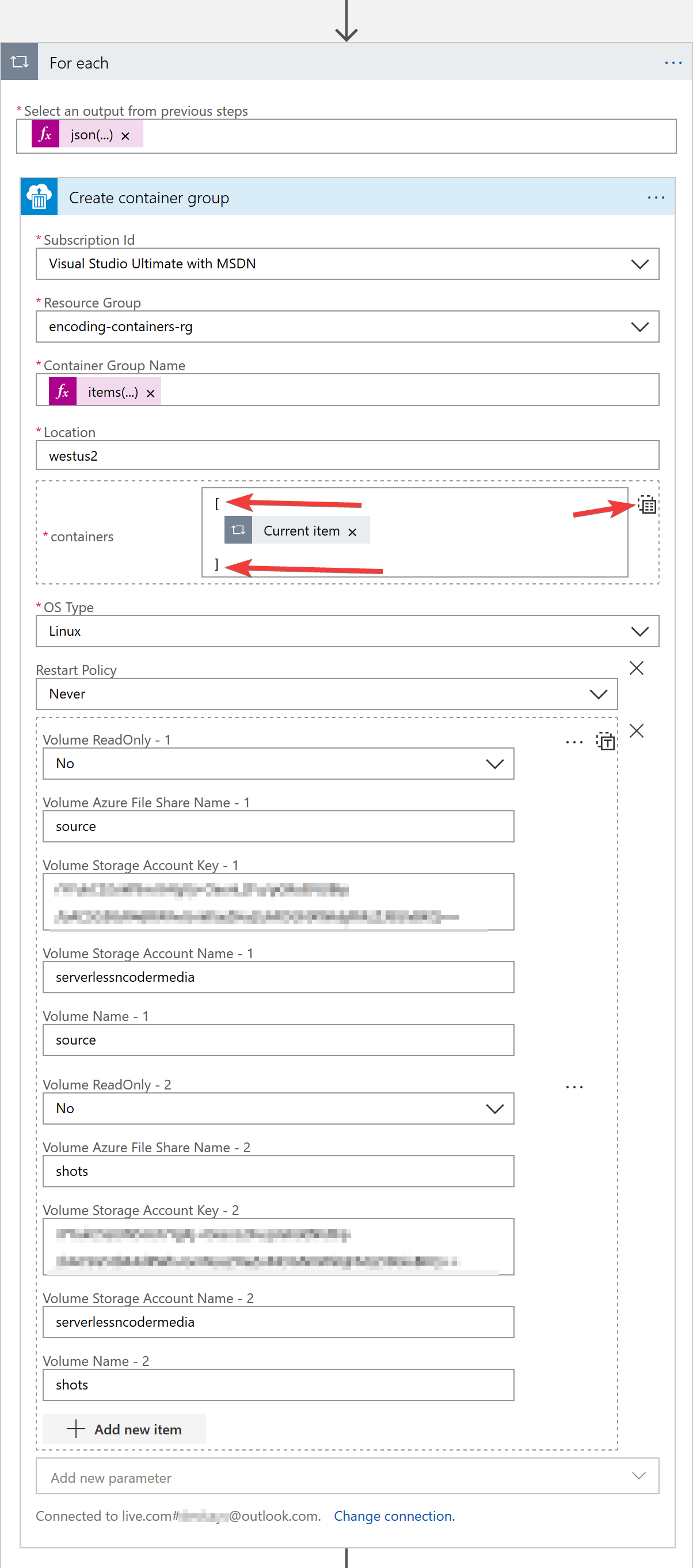 azure-av1-encoder-for-each-create-container-instance-group