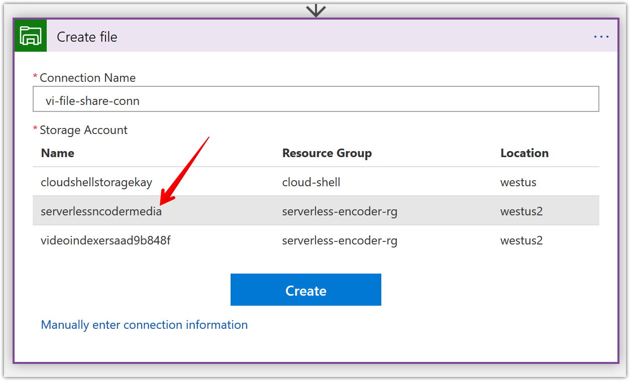 azure-av1-encoder-file-share-connection